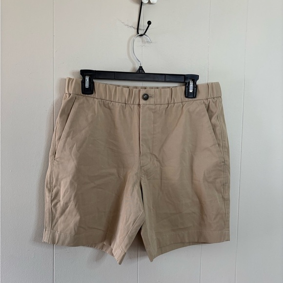 Everlane men's performance chino pull on shorts light tan khaki M - Picture 3 of 6
